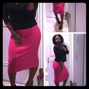 Pink straight/fitted skirt from Zara !